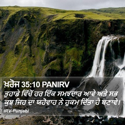 ਖ਼ਰੋਜ 35:10 PANIRV Bible Verse Image