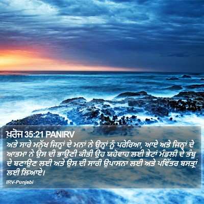 ਖ਼ਰੋਜ 35:21 PANIRV Bible Verse Image
