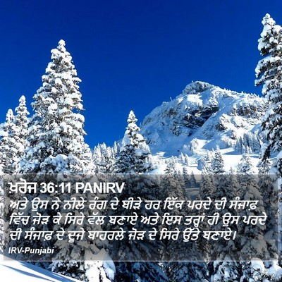 ਖ਼ਰੋਜ 36:11 PANIRV Bible Verse Image