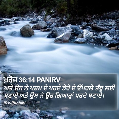 ਖ਼ਰੋਜ 36:14 PANIRV Bible Verse Image