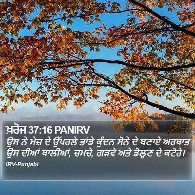 ਖ਼ਰੋਜ 37:16 PANIRV Bible Verse Image