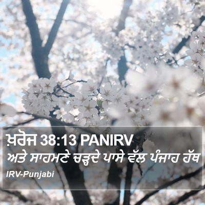 ਖ਼ਰੋਜ 38:13 PANIRV Bible Verse Image