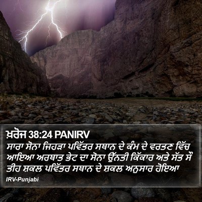 ਖ਼ਰੋਜ 38:24 PANIRV Bible Verse Image