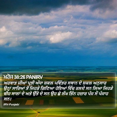 ਖ਼ਰੋਜ 38:26 PANIRV Bible Verse Image