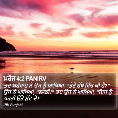 ਖ਼ਰੋਜ 4:2 PANIRV Bible Verse Image