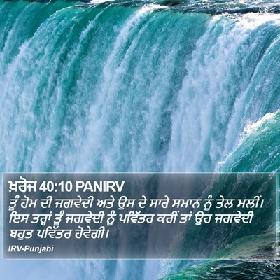 ਖ਼ਰੋਜ 40:10 PANIRV Bible Verse Image