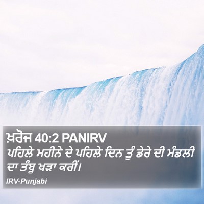 ਖ਼ਰੋਜ 40:2 PANIRV Bible Verse Image