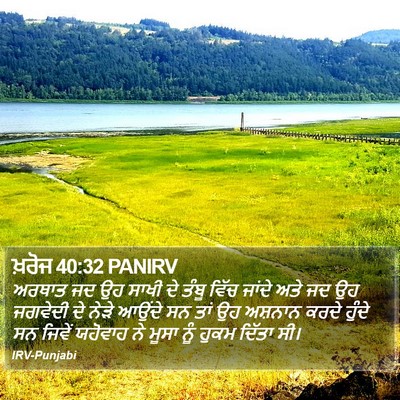 ਖ਼ਰੋਜ 40:32 PANIRV Bible Verse Image