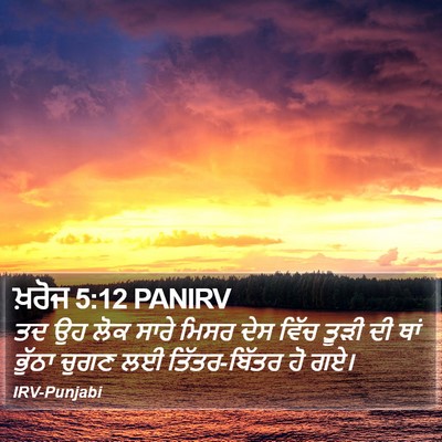 ਖ਼ਰੋਜ 5:12 PANIRV Bible Verse Image