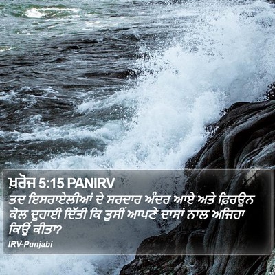 ਖ਼ਰੋਜ 5:15 PANIRV Bible Verse Image