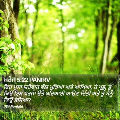 ਖ਼ਰੋਜ 5:22 PANIRV Bible Verse Image