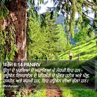 ਖ਼ਰੋਜ 6:14 PANIRV Bible Verse Image