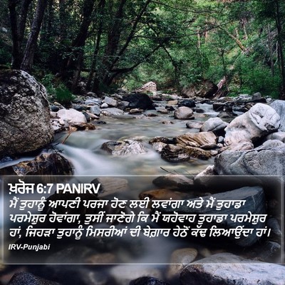 ਖ਼ਰੋਜ 6:7 PANIRV Bible Verse Image
