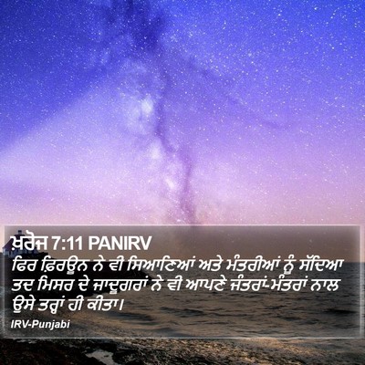 ਖ਼ਰੋਜ 7:11 PANIRV Bible Verse Image