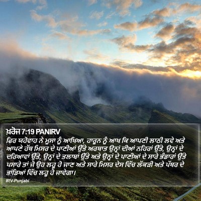 ਖ਼ਰੋਜ 7:19 PANIRV Bible Verse Image