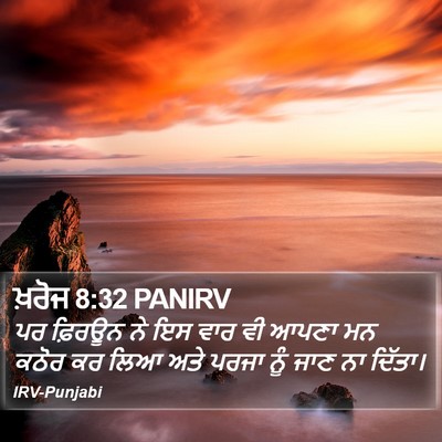 ਖ਼ਰੋਜ 8:32 PANIRV Bible Verse Image