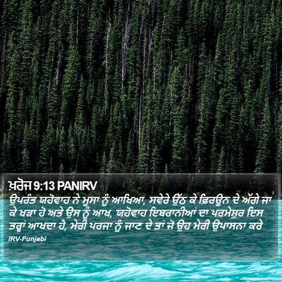 ਖ਼ਰੋਜ 9:13 PANIRV Bible Verse Image