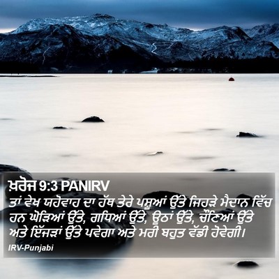 ਖ਼ਰੋਜ 9:3 PANIRV Bible Verse Image