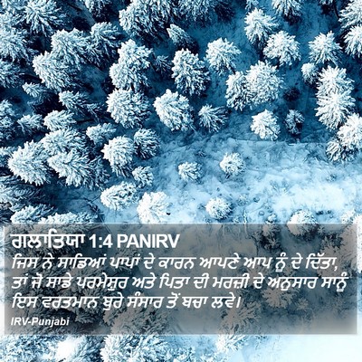 ਗਲਾਤਿਯਾ 1:4 PANIRV Bible Verse Image