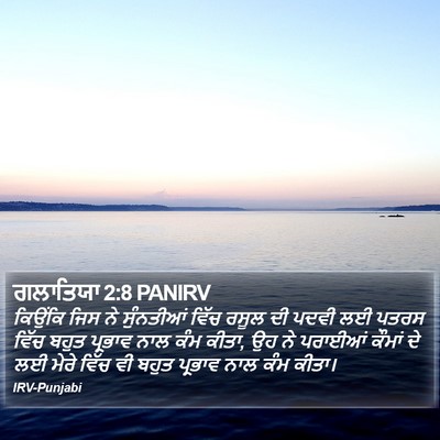 ਗਲਾਤਿਯਾ 2:8 PANIRV Bible Verse Image