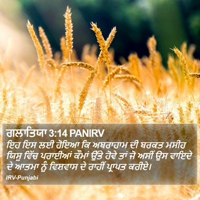 ਗਲਾਤਿਯਾ 3:14 PANIRV Bible Verse Image