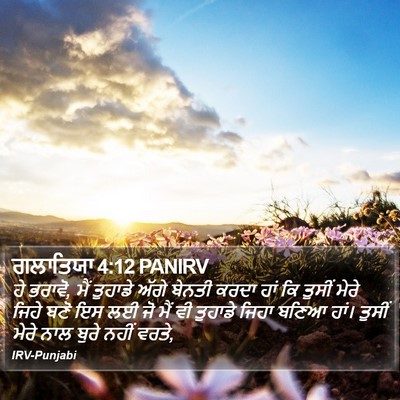 ਗਲਾਤਿਯਾ 4:12 PANIRV Bible Verse Image