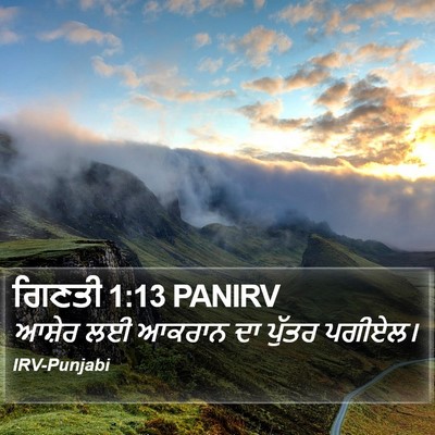 ਗਿਣਤੀ 1:13 PANIRV Bible Verse Image