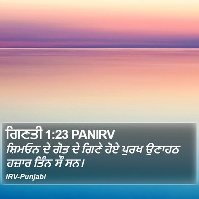 ਗਿਣਤੀ 1:23 PANIRV Bible Verse Image