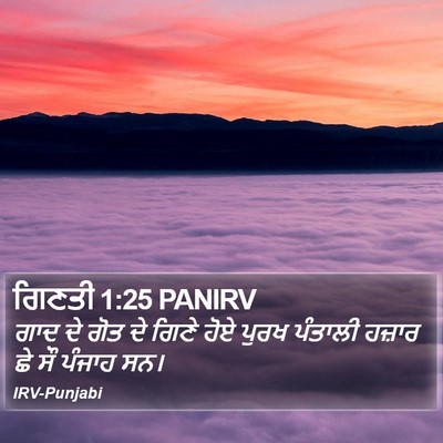 ਗਿਣਤੀ 1:25 PANIRV Bible Verse Image