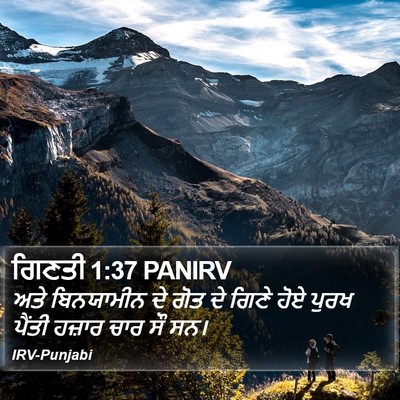 ਗਿਣਤੀ 1:37 PANIRV Bible Verse Image