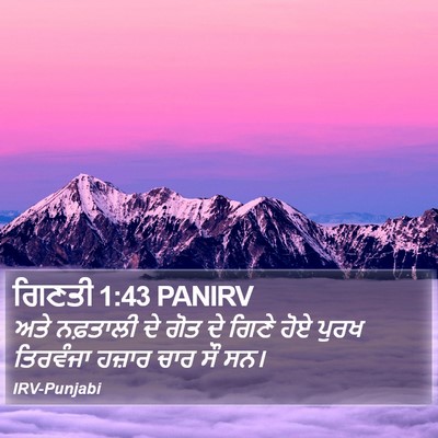 ਗਿਣਤੀ 1:43 PANIRV Bible Verse Image