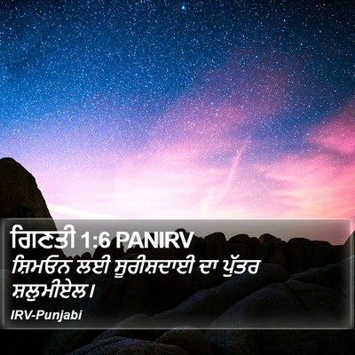 ਗਿਣਤੀ 1:6 PANIRV Bible Verse Image