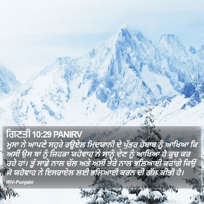 ਗਿਣਤੀ 10:29 PANIRV Bible Verse Image
