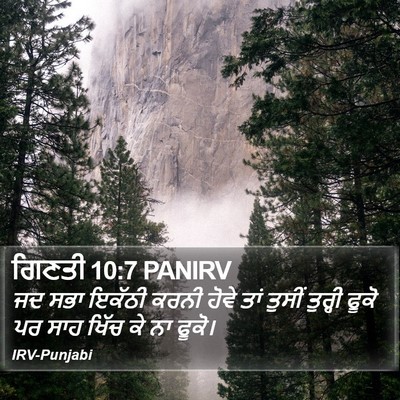 ਗਿਣਤੀ 10:7 PANIRV Bible Verse Image