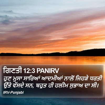 ਗਿਣਤੀ 12:3 PANIRV Bible Verse Image