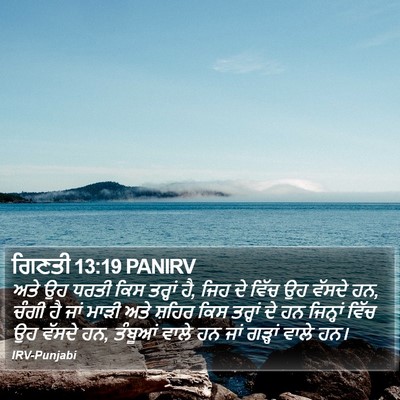 ਗਿਣਤੀ 13:19 PANIRV Bible Verse Image
