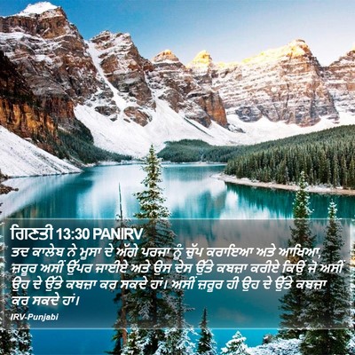 ਗਿਣਤੀ 13:30 PANIRV Bible Verse Image
