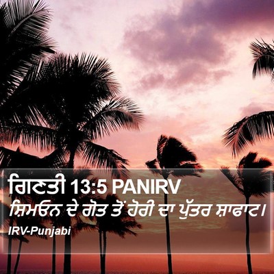 ਗਿਣਤੀ 13:5 PANIRV Bible Verse Image