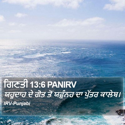 ਗਿਣਤੀ 13:6 PANIRV Bible Verse Image