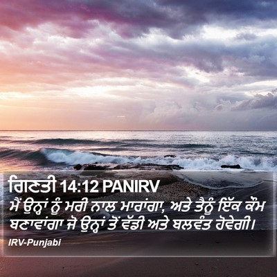 ਗਿਣਤੀ 14:12 PANIRV Bible Verse Image