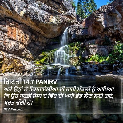 ਗਿਣਤੀ 14:7 PANIRV Bible Verse Image