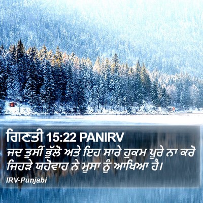 ਗਿਣਤੀ 15:22 PANIRV Bible Verse Image