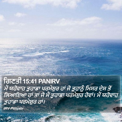 ਗਿਣਤੀ 15:41 PANIRV Bible Verse Image