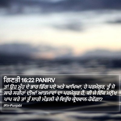 ਗਿਣਤੀ 16:22 PANIRV Bible Verse Image