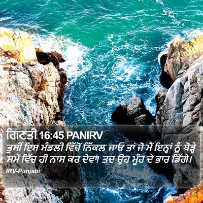 ਗਿਣਤੀ 16:45 PANIRV Bible Verse Image