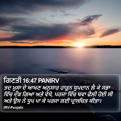 ਗਿਣਤੀ 16:47 PANIRV Bible Verse Image