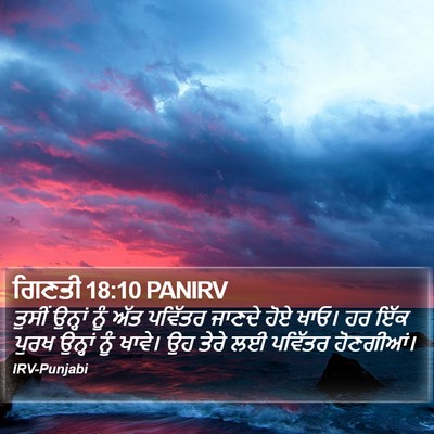 ਗਿਣਤੀ 18:10 PANIRV Bible Verse Image