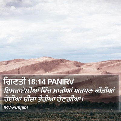 ਗਿਣਤੀ 18:14 PANIRV Bible Verse Image