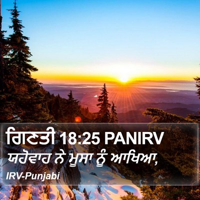 ਗਿਣਤੀ 18:25 PANIRV Bible Verse Image