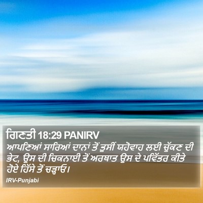 ਗਿਣਤੀ 18:29 PANIRV Bible Verse Image